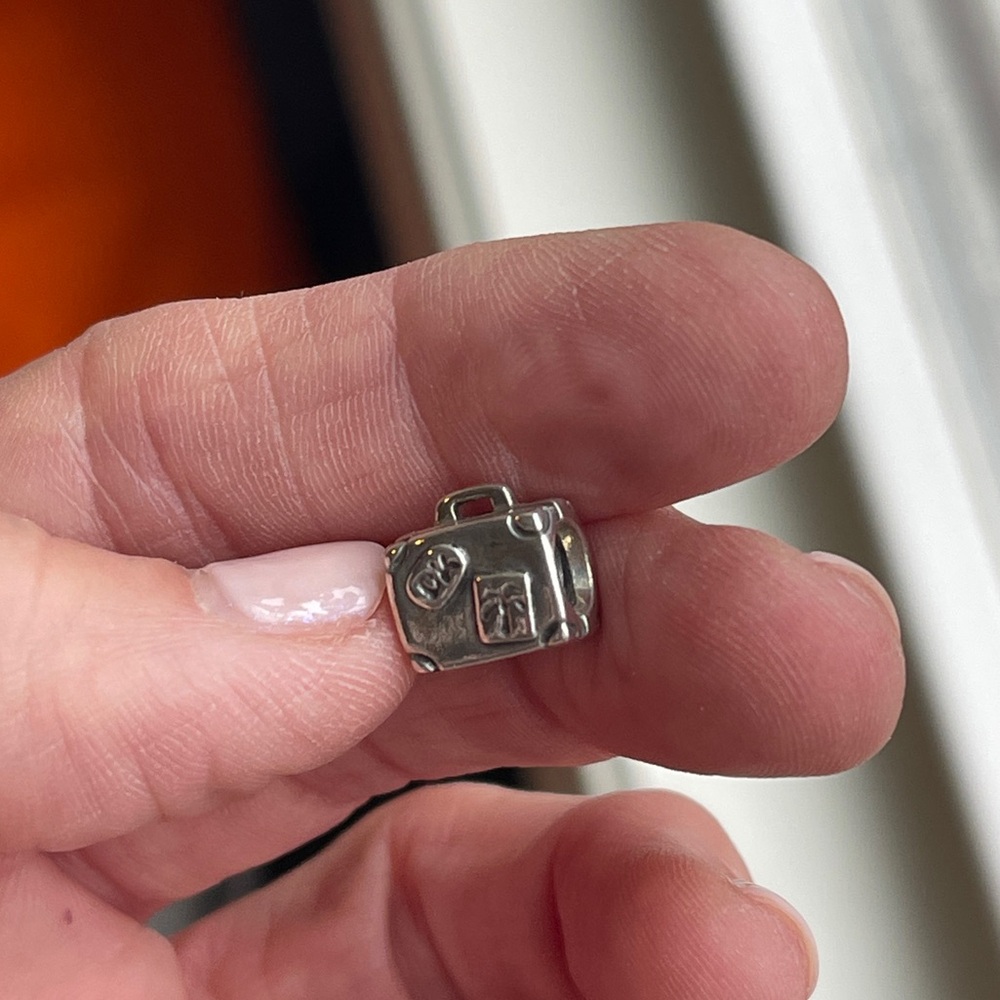 Pandora Suitcase Sterling Silver Charm - Picture 6 of 6